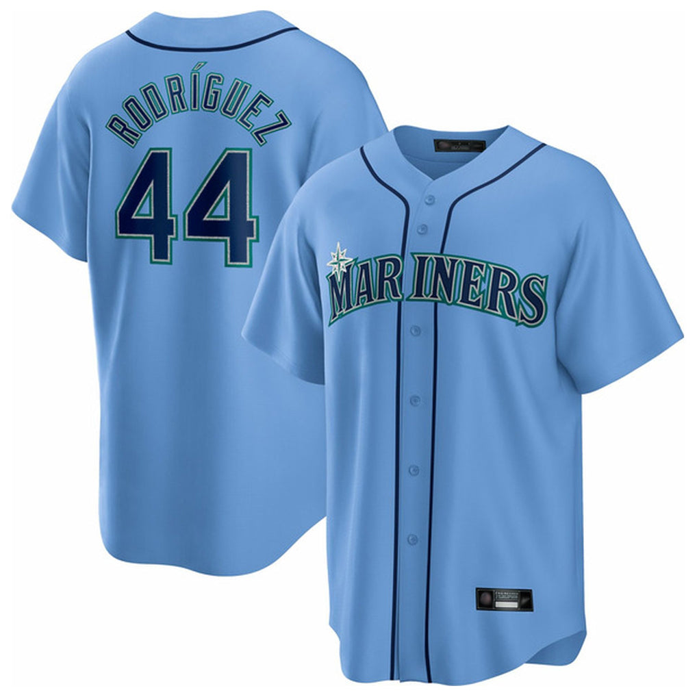 S.Mariners #44 Julio Rodriguez Player Light Blue Home Limited Qdoa Stitched Jerseys