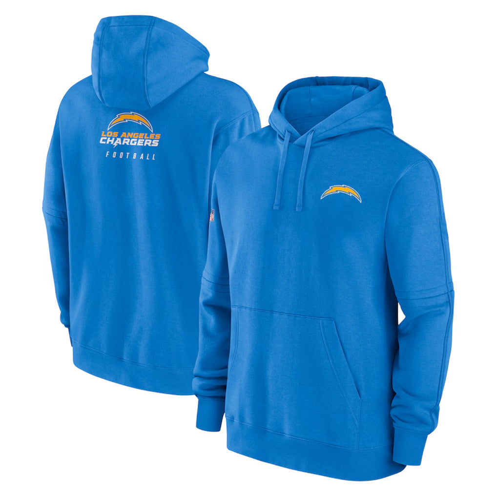 LA.Chargers ## Chargers Blank Player Blue LOGO Pullover Hoodies Home Game Qdoa Stitched Jerseys