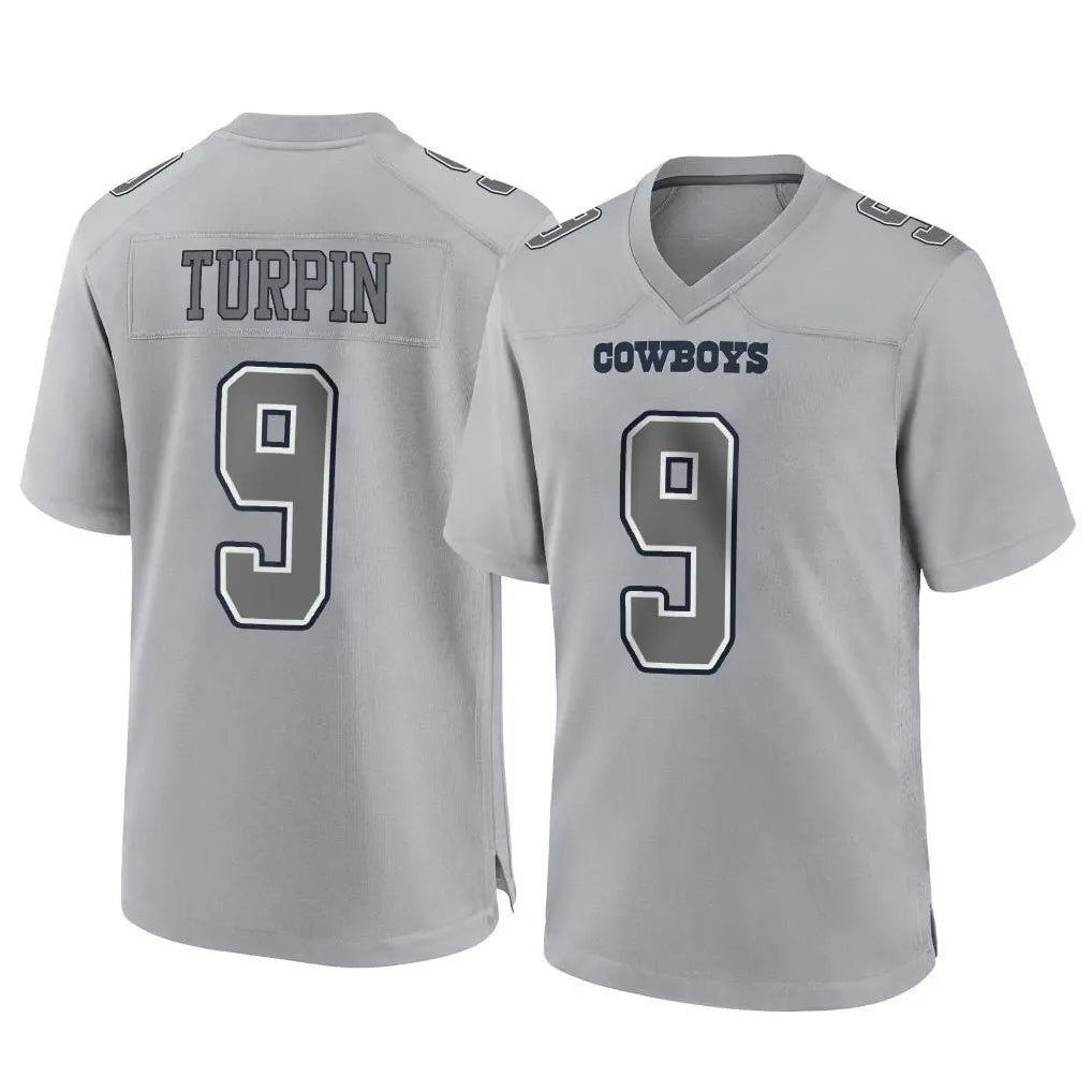 D.Cowboys #9 KaVontae Turpin Player Gray Atmosphere Fashion Home Game Qdoa Stitched Jerseys
