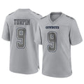 D.Cowboys #9 KaVontae Turpin Player Gray Atmosphere Fashion Home Game Qdoa Stitched Jerseys