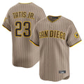S.Diego Padres #23 Fernando Tatis Jr Player Khaki Home Limited Qdoa Stitched Jerseys