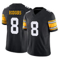 P.Steelers #8 Aaron Rodgers Player Black Limited Alternate Vapor F.U.S.E. Home Game Qdoa Stitched Jerseys