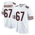 C.Bears #67 Garrett Bradbury Player White Home Game Qdoa Stitched Jerseys