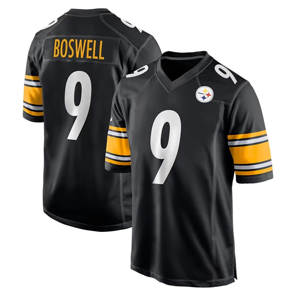 P.Steelers #9 Chris Boswell Player Black Home Game Qdoa Stitched Jerseys