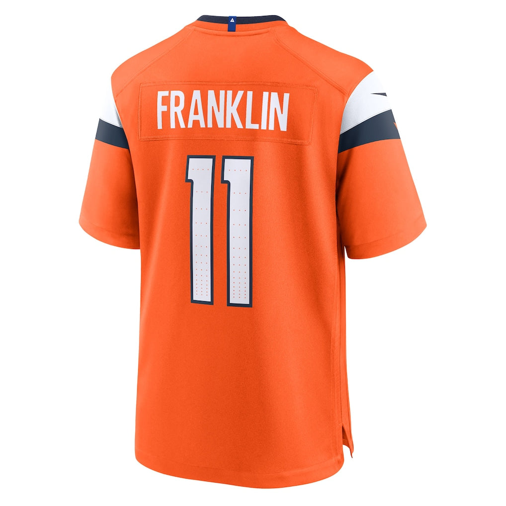 Qdoa D.Broncos #11 Troy Franklin Orange Team Game Jersey