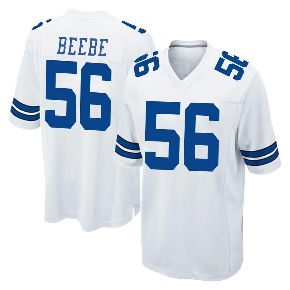 D.Cowboys #56 Cooper Beebe Player White Home Game Qdoa Stitched Jerseys
