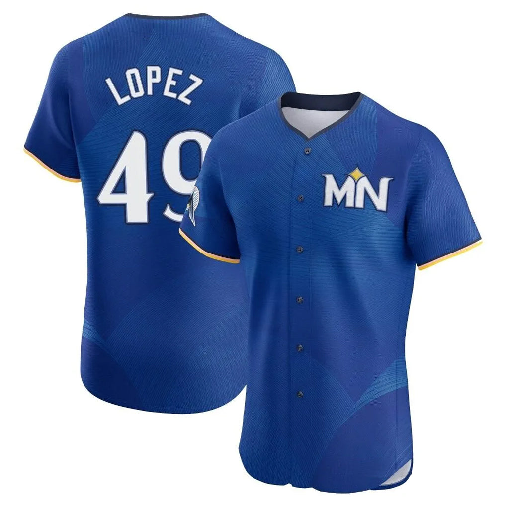 M.Twins #49 Pablo Lopez Player Royal City Connect Limited Elite Home Qdoa Stitched Jerseys