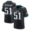 P.Eagles #51 Cam Jurgens Player Black Game Home Qdoa Stitched Jerseys