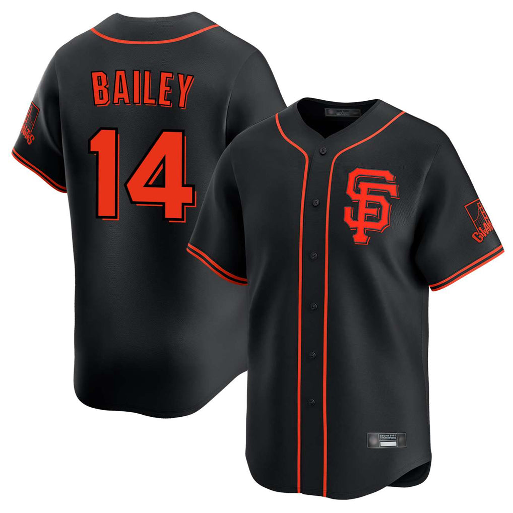 SF.Giants #14 Patrick Bailey Player Black 2026 Home Limited Qdoa Stitched Jerseys