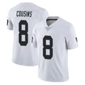 LV.Raiders #8 Kirk Cousins Player White Limited Vapor Untouchable Home Game Qdoa Stitched Jerseys