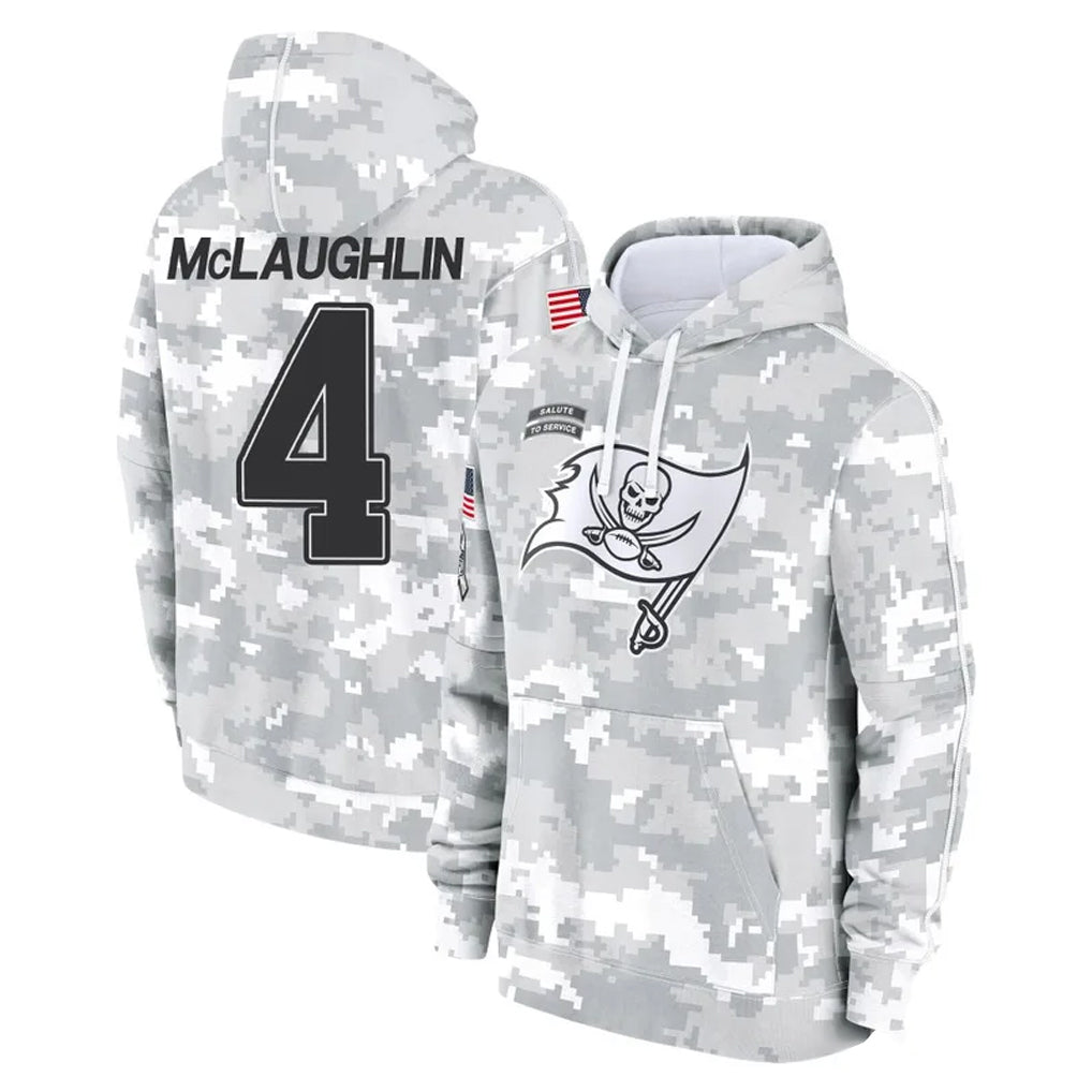TB.Buccaneers #4 Chase McLaughlin Player Arctic Camo Limited Salute to Service Pullover Hoodies Game Qdoa Stitched Jerseys