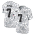 TB.Buccaneers #7 Bucky Irving Player Arctic Camo Limited Salute To Service Home Game Qdoa Stitched Jerseys