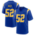 LA.Chargers #52 Khalil Mack Player Royal Home Game Qdoa Stitched Jerseys