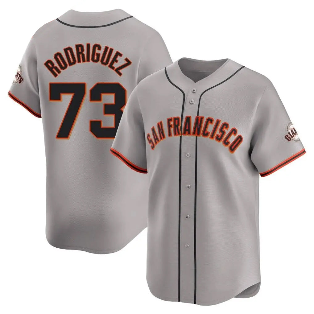 SF.Giants #73 Randy Rodriguez Player Gray Home Limited Qdoa Stitched Jerseys