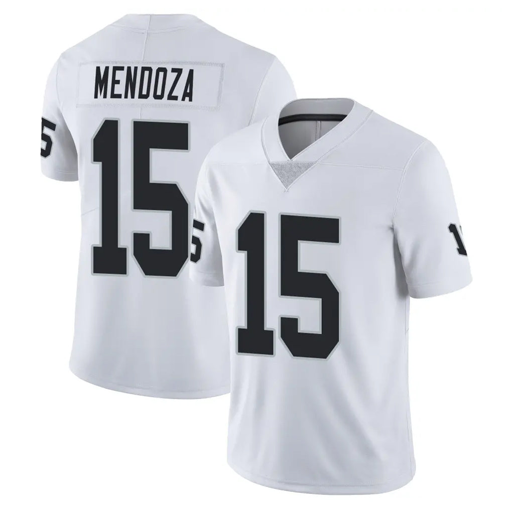 LV.Raiders #15 Fernando Mendoza Player White Limited Vapor Untouchable Home Game Qdoa Stitched Jerseys