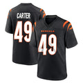 C.Bengals #49 Barrett Carter Player Black Home Game Qdoa Stitched Jerseys