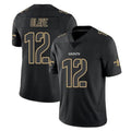 NO.Saints #12 Chris Olave Player Black Impact Limited Home Game Qdoa Stitched Jerseys