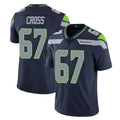 S.Seahawks #67 Charles Cross Player Navy Limited Vapor Untouchable Home Game Qdoa Stitched Jerseys