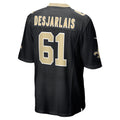Qdoa NO.Saints #61 Drew Desjarlais Black Game Player Jersey