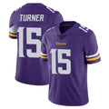 M.Vikings #15 Dallas Turner Player Purple Limited Vapor Untouchable Home Game Qdoa Stitched Jerseys
