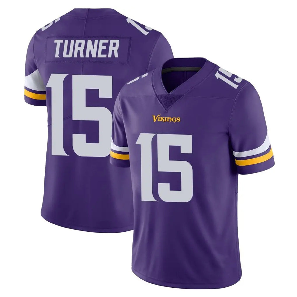 M.Vikings #15 Dallas Turner Player Purple Limited Vapor Untouchable Home Game Qdoa Stitched Jerseys