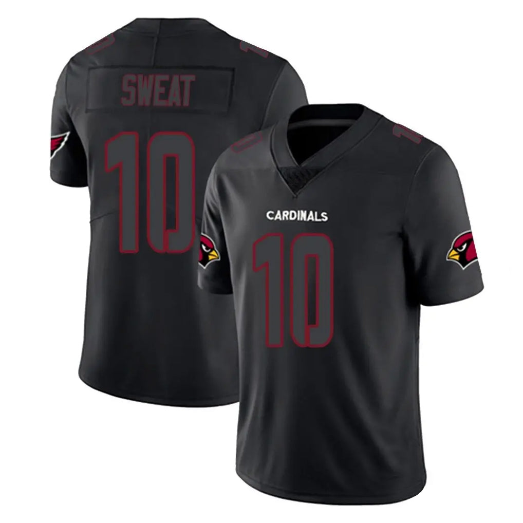 A.Cardinals #10 Josh Sweat Player Black Impact Limited Home Game Qdoa Stitched Jerseys