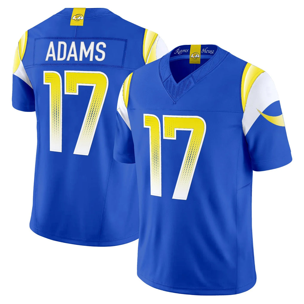 LA.Rams #17 Davante Adams Player Royal Rivalries Vapor Limited Home Game Qdoa Stitched Jerseys