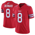 B.Bills #8 Terrel Bernard Player Red Vapor Untouchable Limited Qdoa Stitched Jerseys
