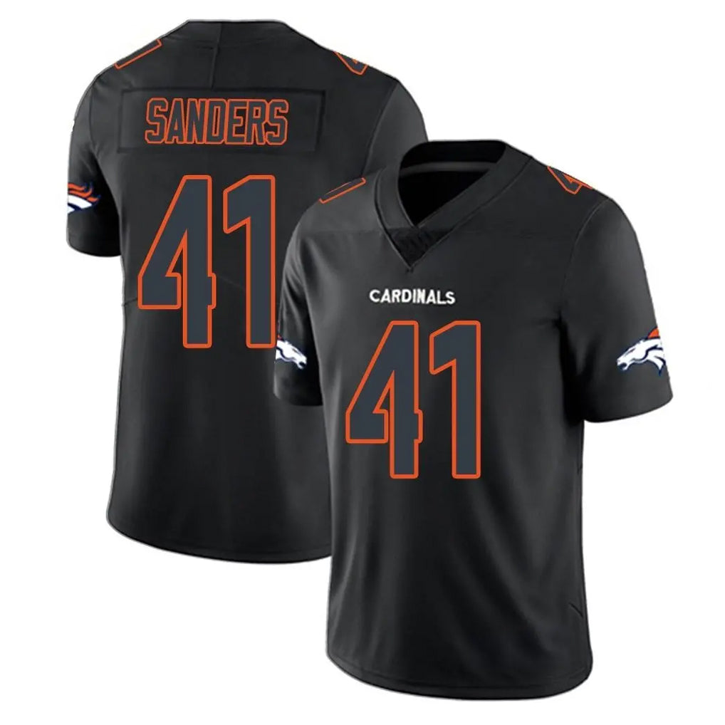 D.Broncos #41 Drew Sanders Player Black Impact Limited Game Qdoa Stitched Jerseys