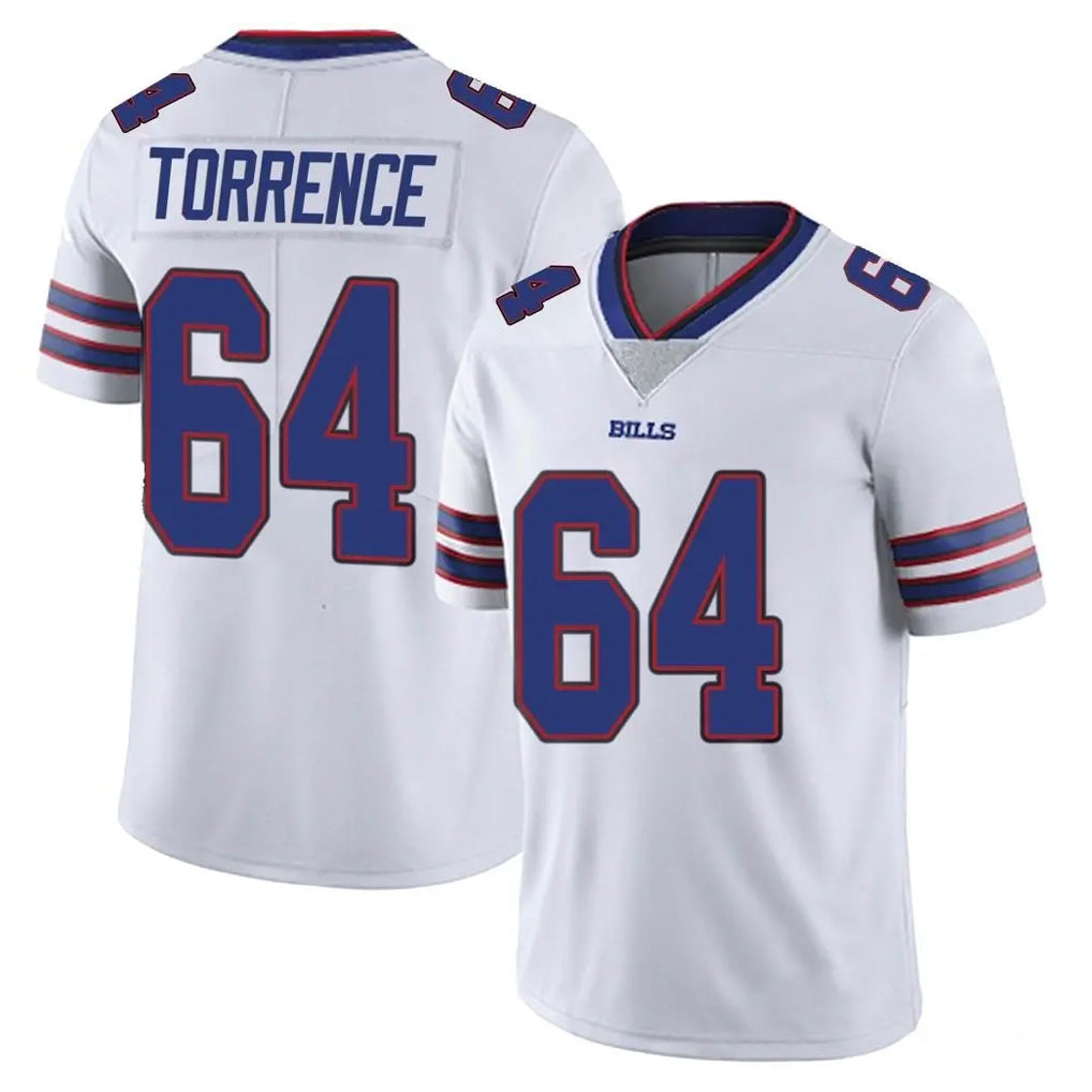 B.Bills #64 O'Cyrus Torrence Player White Vapor Untouchable Limited Qdoa Stitched Jerseys