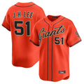 SF.Giants #51 Jung Hoo Lee Player Orange Home Limited Qdoa Stitched Jerseys