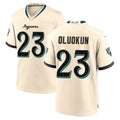 J.Jaguars #23 Foyesade Oluokun Player Natural 2026 Rivalries Collection Game Qdoa Stitched Jerseys