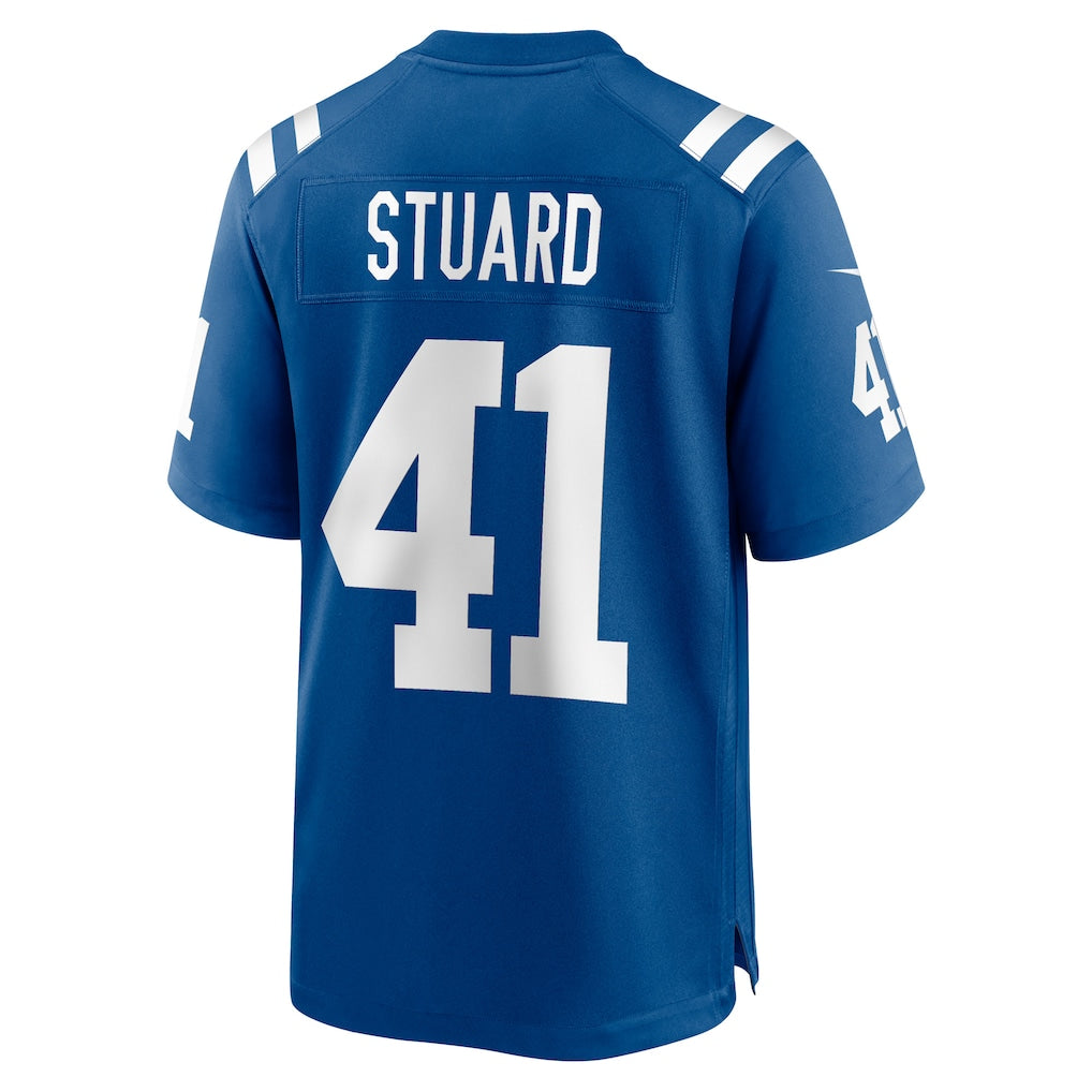 Qdoa IN.Colts #41 Grant Stuard Royal Game Player Jersey