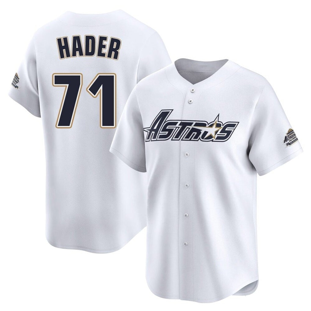 H.Astros #71 Josh Hader Player White Throwback Cooperstown Collection Limited Qdoa Stitched Jerseys