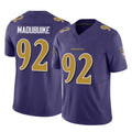 B.Ravens #92 Nnamdi Madubuike Player Purple Vapor F.U.S.E. Limited Qdoa Stitched Jerseys