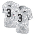 D.Lions #3 Jack Fox Player Arctic Camo Salute To Service Limited Qdoa Stitched Jerseys