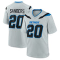 D.Lions #20 Barry Sanders Player Silver 2026 Rivalries Collection Home Game Qdoa Stitched Jerseys