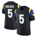LA.Rams #5 Kamren Kinchens Player Black Midnight Rivalries Collection Limited Home Game Qdoa Stitched Jerseys