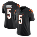 C.Bengals #5 Tee Higgins Player Black Vapor Untouchable Limited Home Game Qdoa Stitched Jerseys