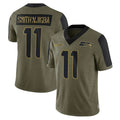 S.Seahawks #11 Jaxon Smith-Njigba Player Olive Salute To Service Limited Game Qdoa Stitched Jerseys