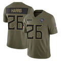 T.Titans #26 Marcus Harris Player Olive Limited 2025 Salute to Service Home Game Qdoa Stitched Jerseys