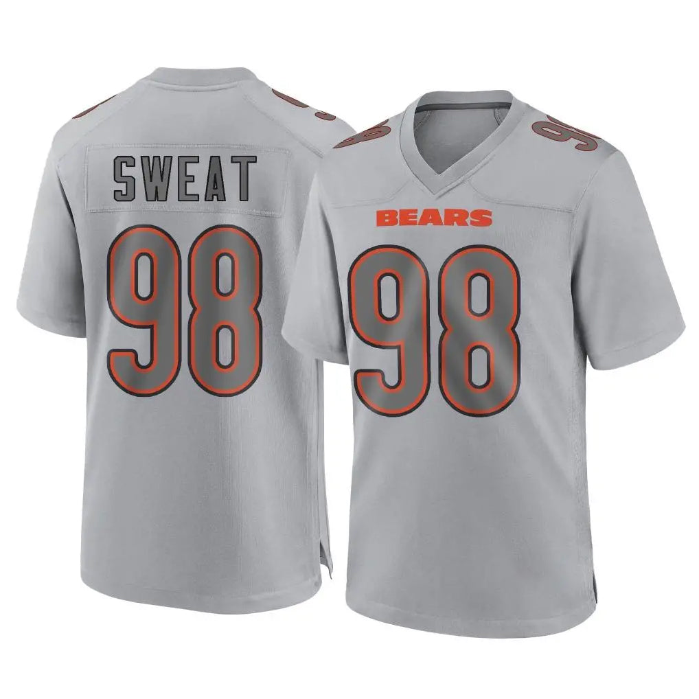 C.Bears #98 Montez Sweat Player Gray Atmosphere Fashion Game Qdoa Stitched Jerseys