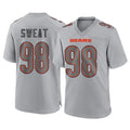 C.Bears #98 Montez Sweat Player Gray Atmosphere Fashion Game Qdoa Stitched Jerseys