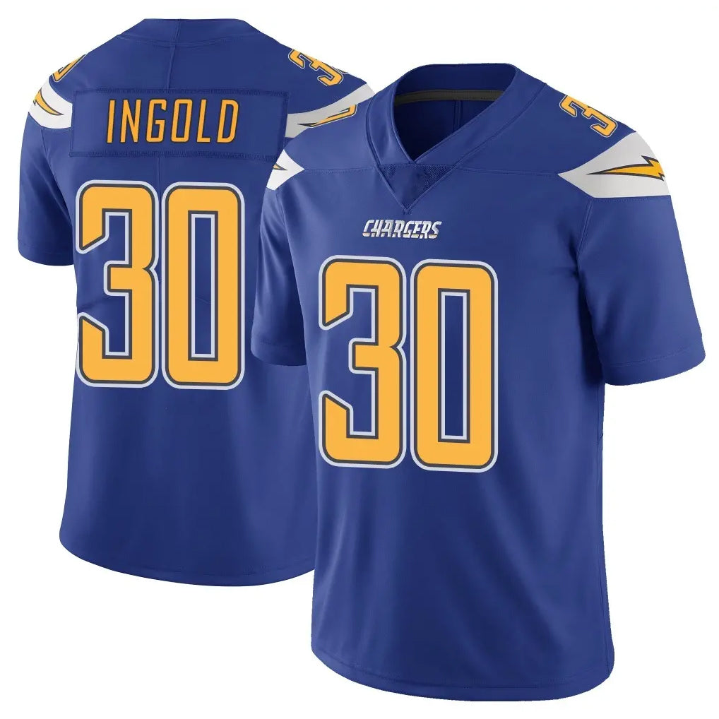LA.Chargers #30 Alec Ingold Player Royal Limited Color Rush Vapor Untouchable Home Game Qdoa Stitched Jerseys