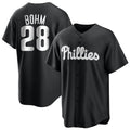 P.Phillies #28 Alec Bohm Player Black Home Game Qdoa Stitched Jerseys