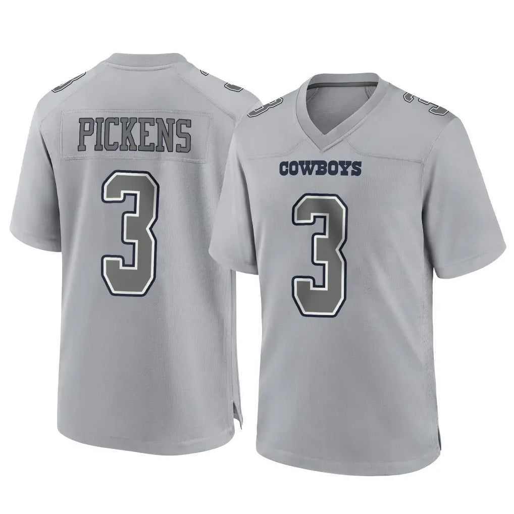 D.Cowboys #3 George Pickens Player Gray Atmosphere Fashion Home Game Qdoa Stitched Jerseys