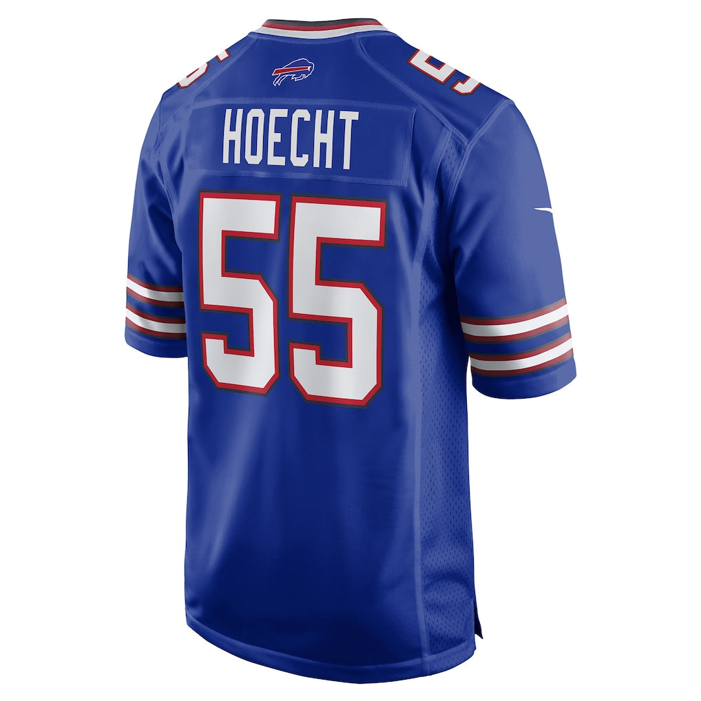 Qdoa B.Bills #55 Michael Hoecht Royal Team Game Jersey