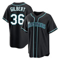 S.Mariners #36 Logan Gilbert Player Black Fashion Home Limited Qdoa Stitched Jerseys