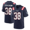 NE.Patriots #38 Rhamondre Stevenson Player Navy Home Game Qdoa Stitched Jerseys