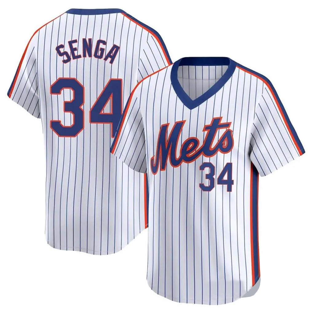 NY.Mets #34 Kodai Senga Player White Cooperstown Collection T-shirt Game Qdoa Stitched Jerseys